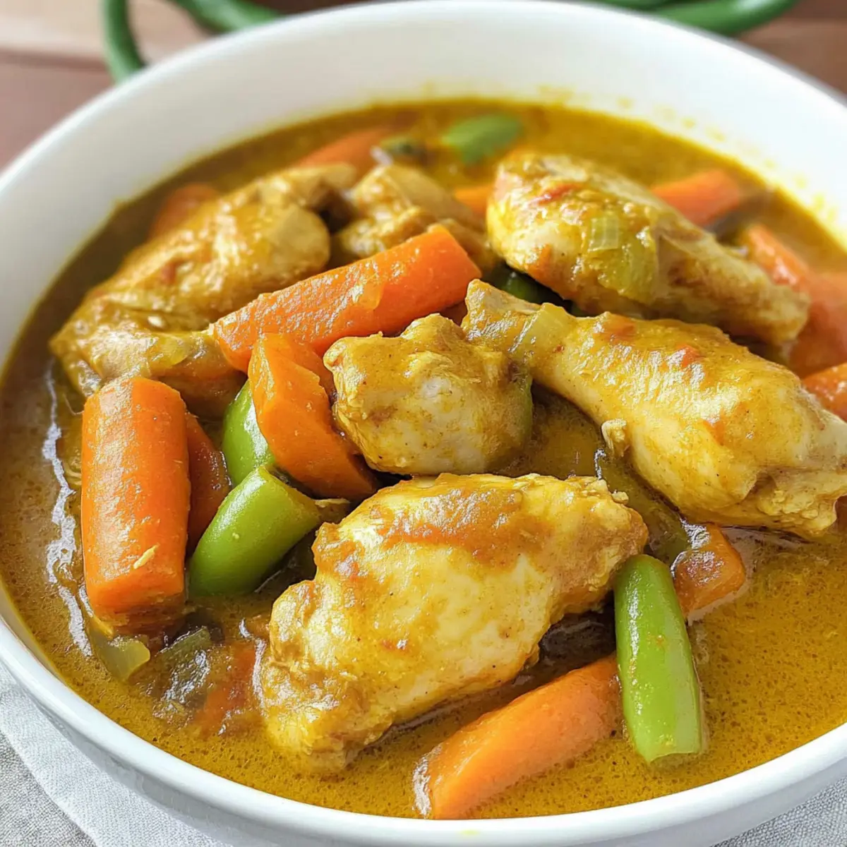 Filipino Style Chicken Curry with coconut milk