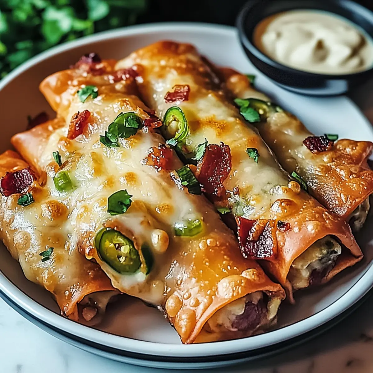 Bacon Jalapeño Popper Eggrolls