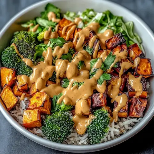 Thai Peanut Sweet Potato Buddha Bowl