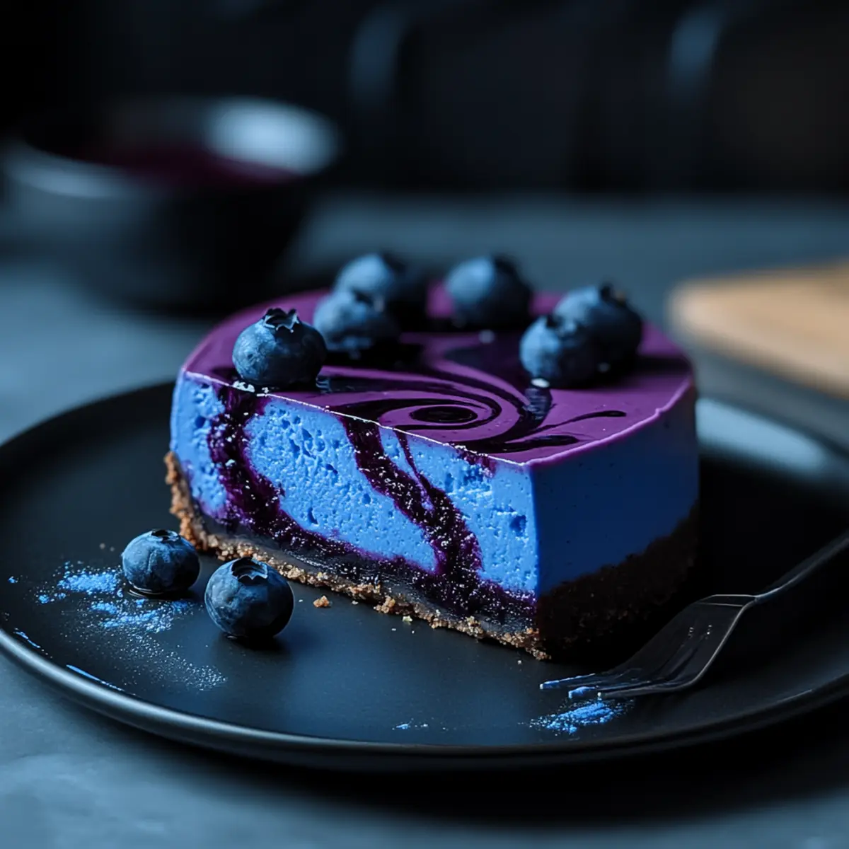 Ravenclaw Midnight Blueberry Cheesecake