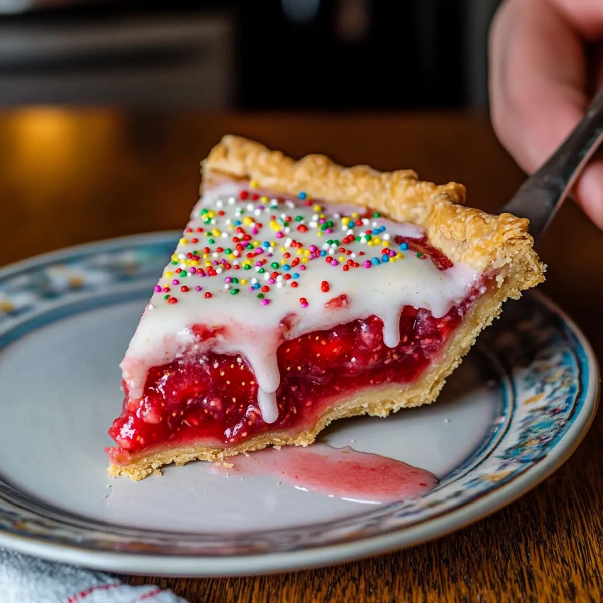 Strawberry Pop-Tart Pie