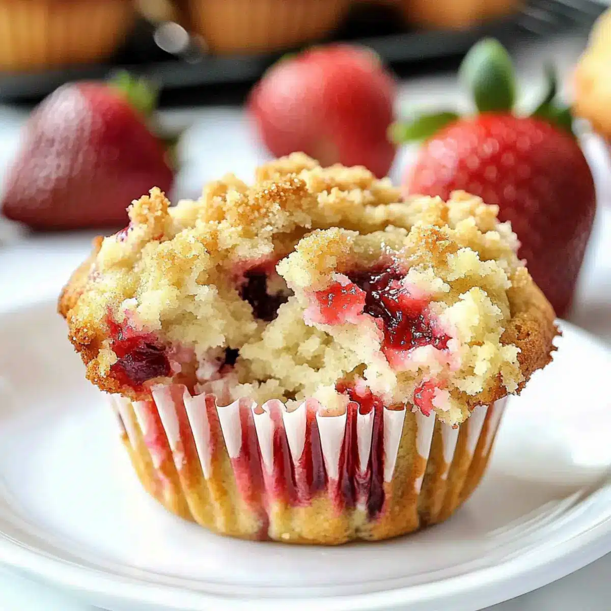 Strawberry Cream Cheese Muffins