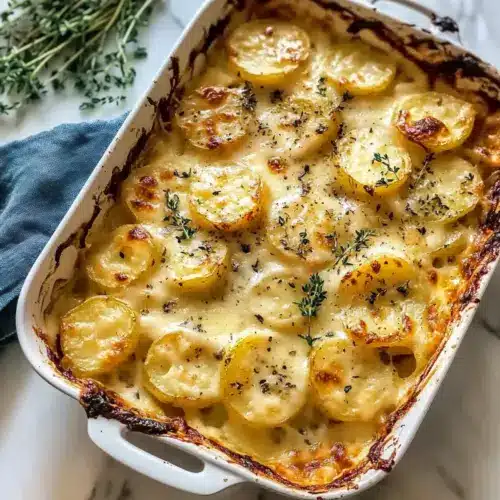 Cheesy Garlic Scalloped Potatoes