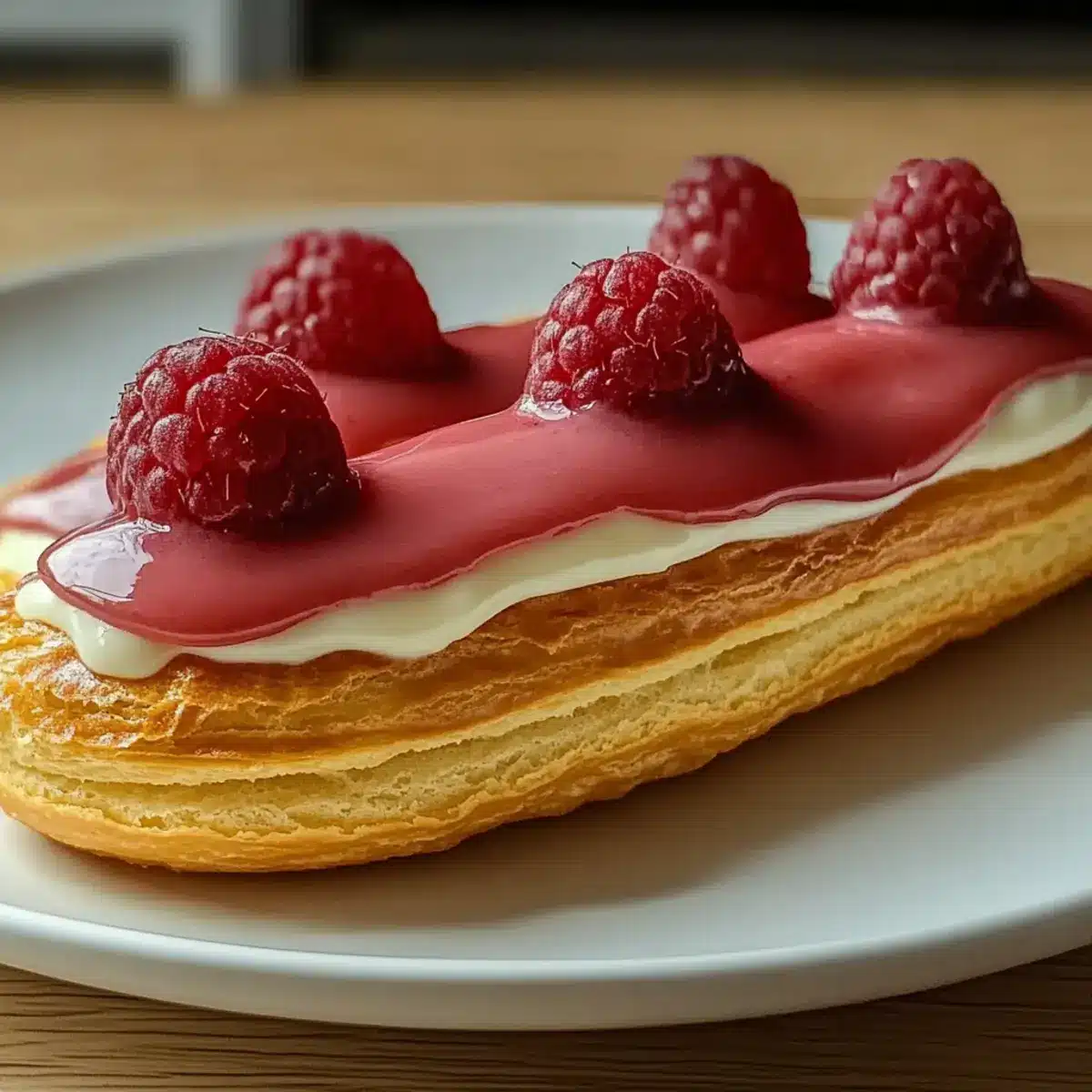 Lemon Raspberry Eclairs