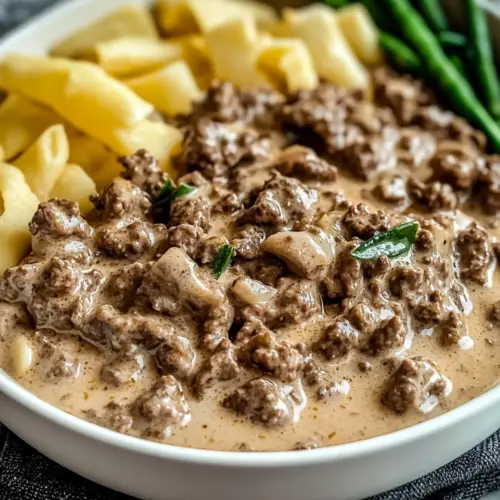 Carnivore Stroganoff with Ground Beef