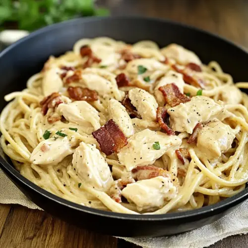 Cream Cheese Bacon Chicken Pasta