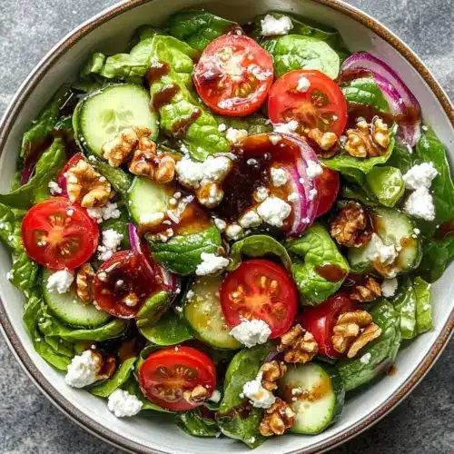 Spring Mix Salad with Balsamic Honey Dressing
