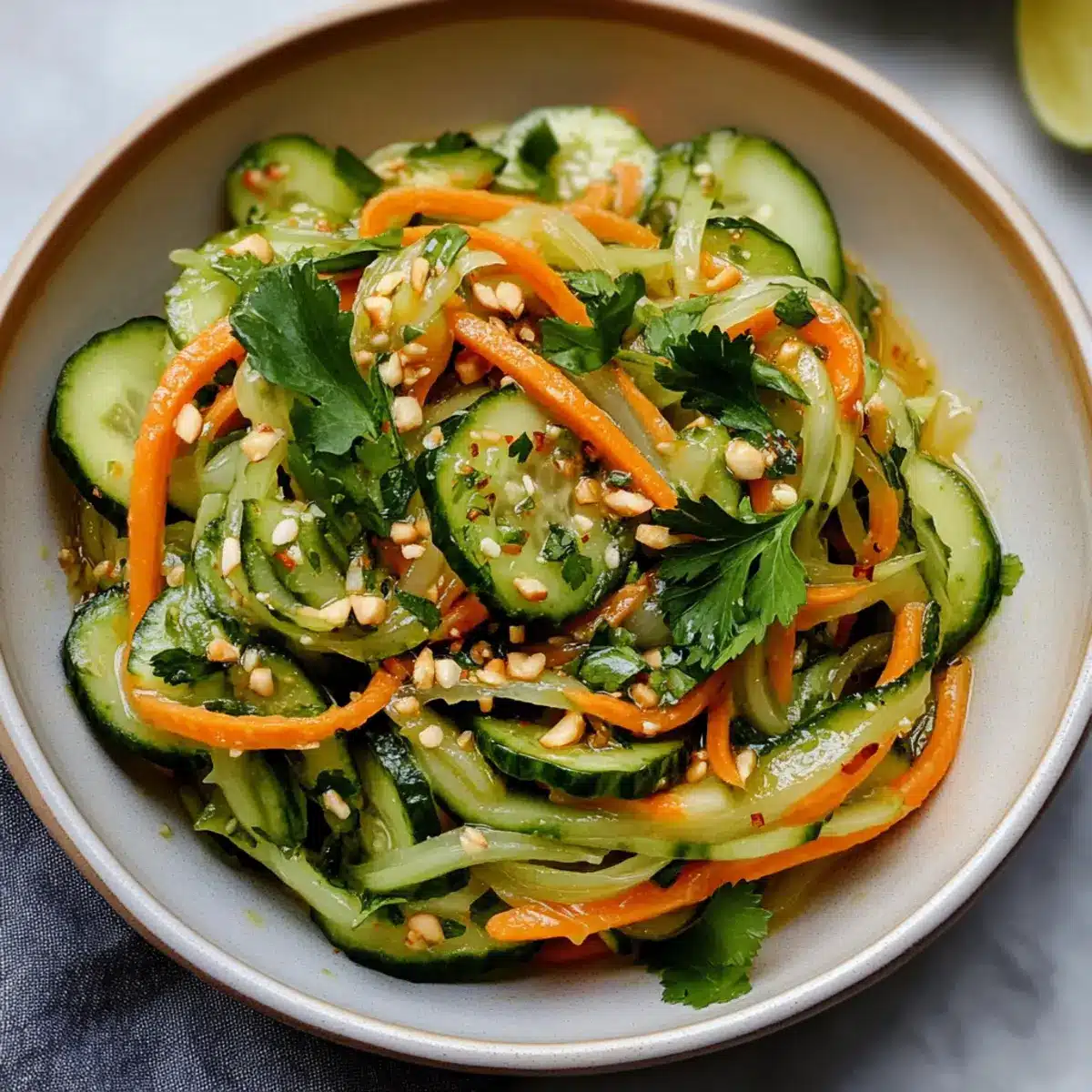Vietnamese Cucumber and Carrot Salad