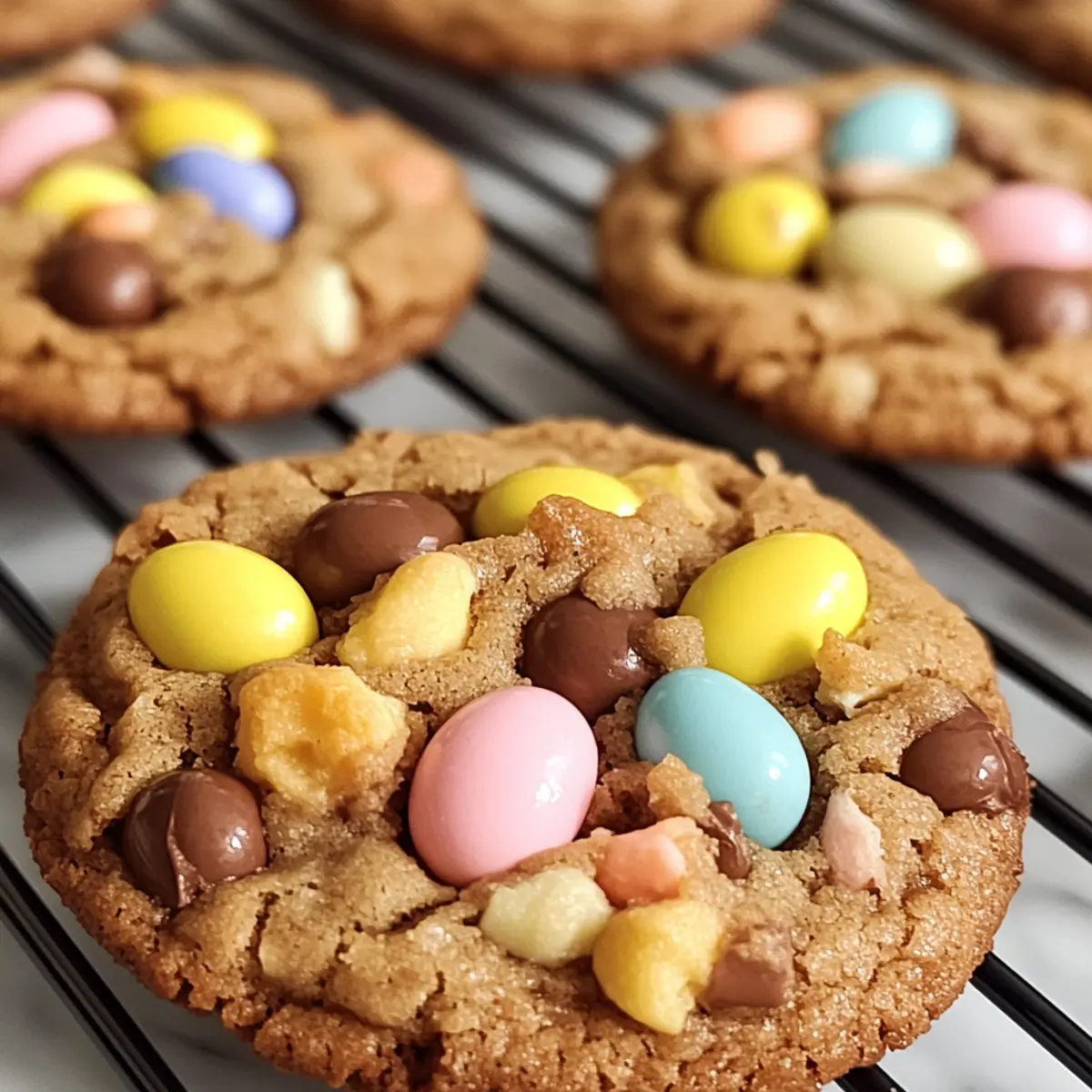 Easy Cadbury Egg Cookies