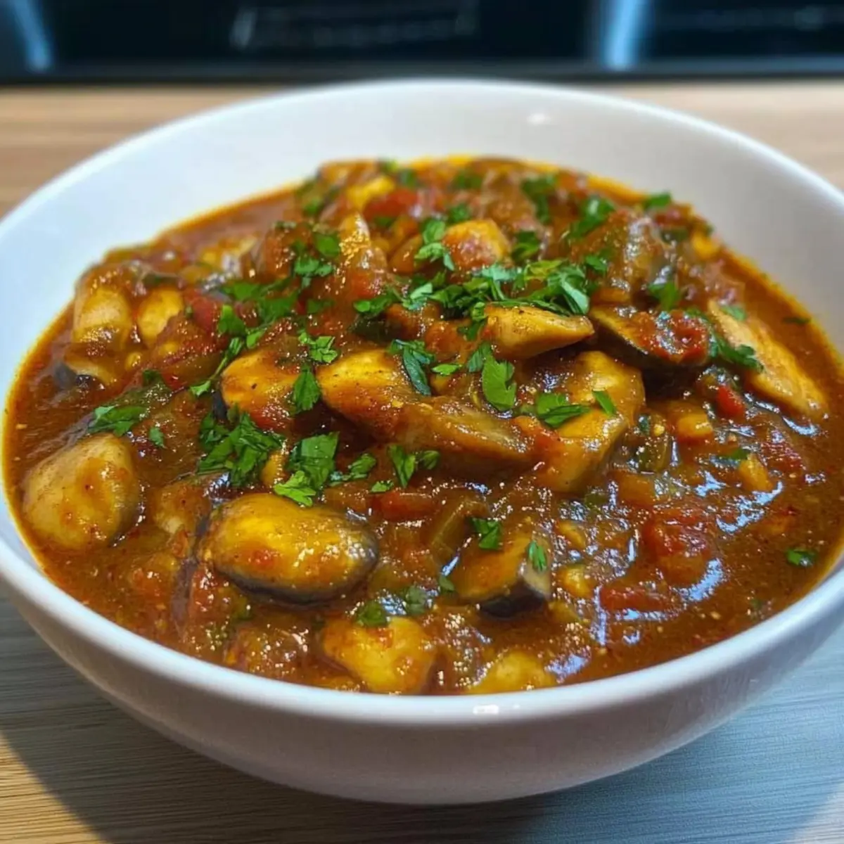 Spicy Georgian Mushroom Stew