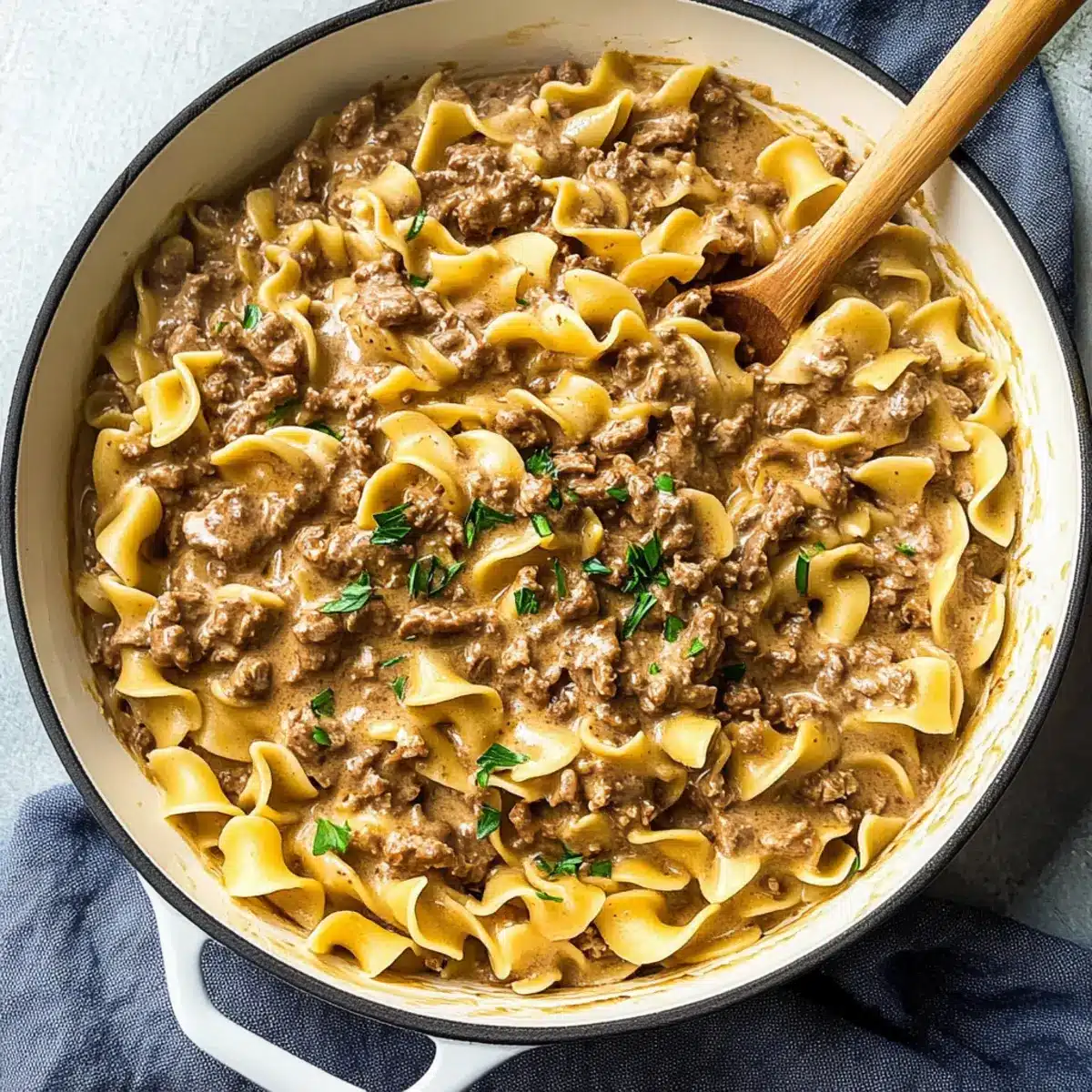 Ground Beef Stroganoff