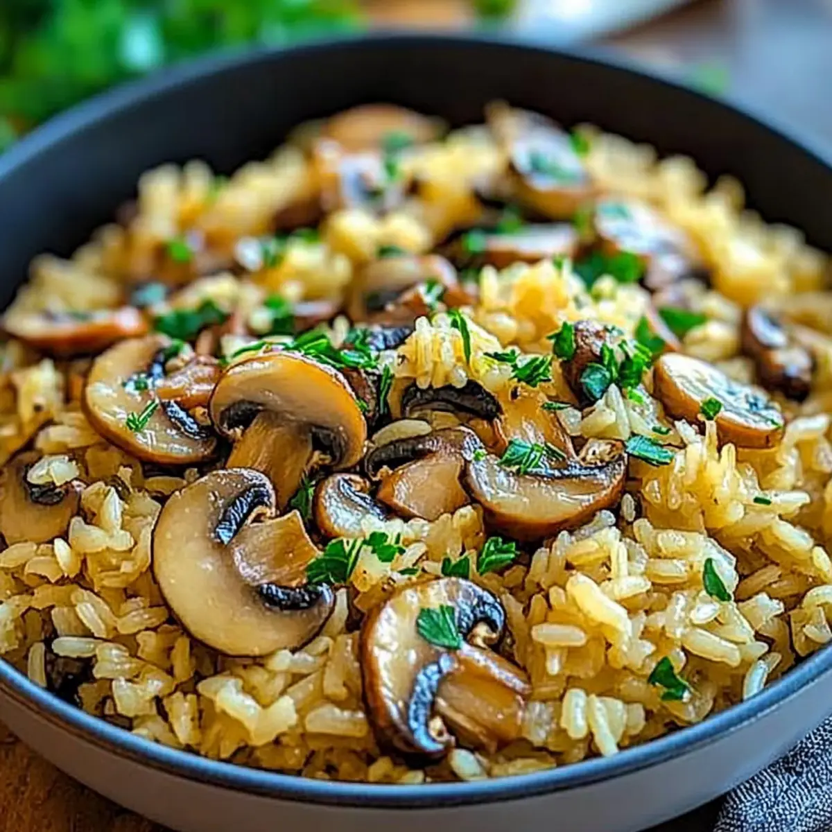 One-Pot Mushroom Rice
