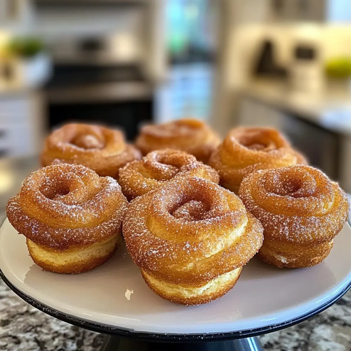 Quick Cinnamon Sugar Cruffins