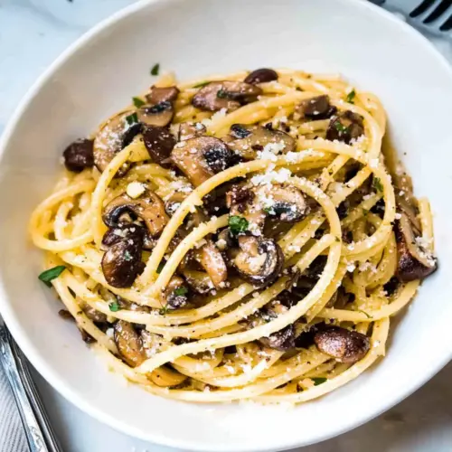 Mushroom Spaghetti Aglio Olio