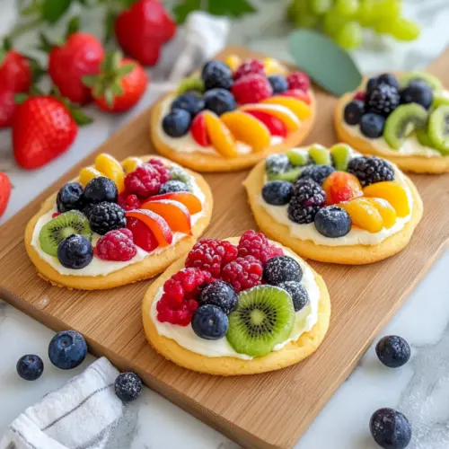 Easter Egg Fruit Pizzas