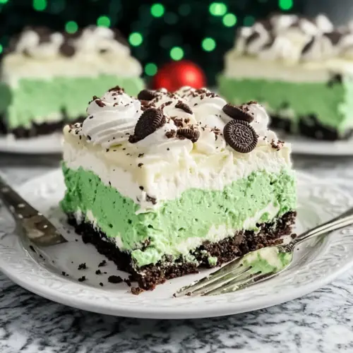 Shamrock Lasagna Creamy Mint Dessert