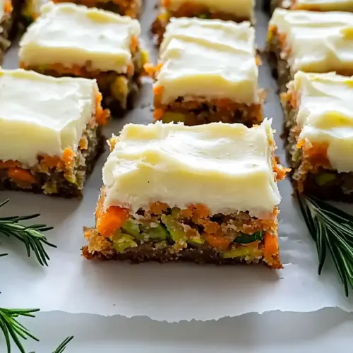 Spiced Ginger Carrot and Zucchini Bars