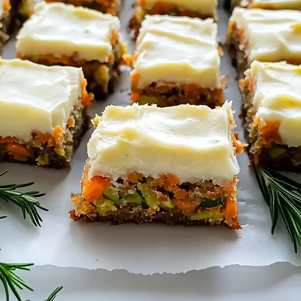 Spiced Ginger Carrot and Zucchini Bars