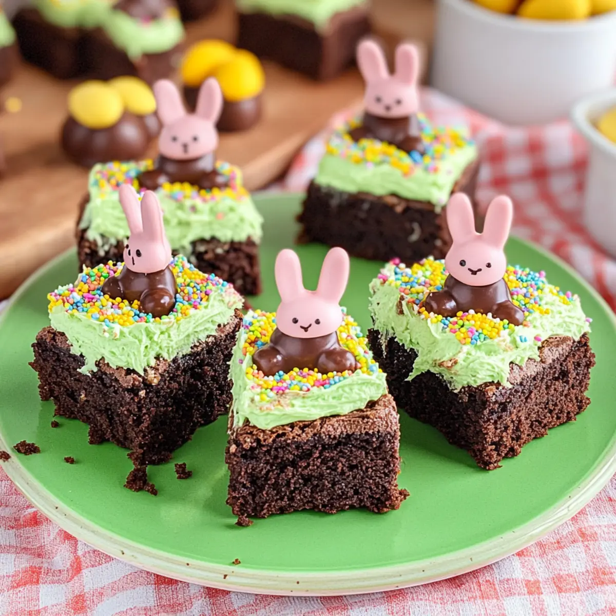 Easter Bunny Brownies