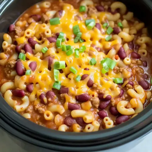 Best Vegetarian Crockpot Chili Mac
