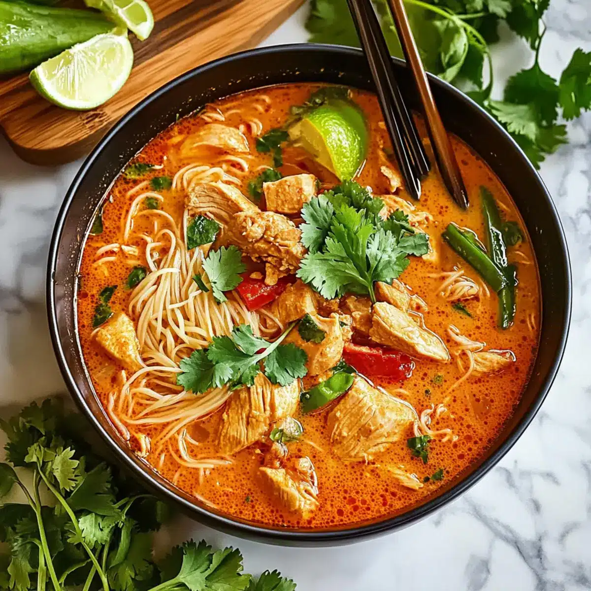 Thai Red Curry Noodle Soup