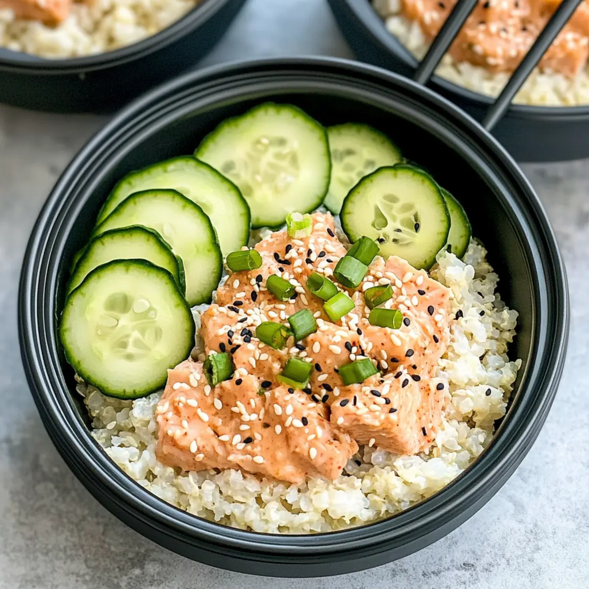 Spicy Tuna Bowls with Cauliflower Rice