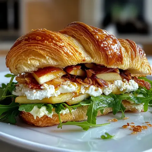 Apple & Goat Cheese Croissant Sandwich