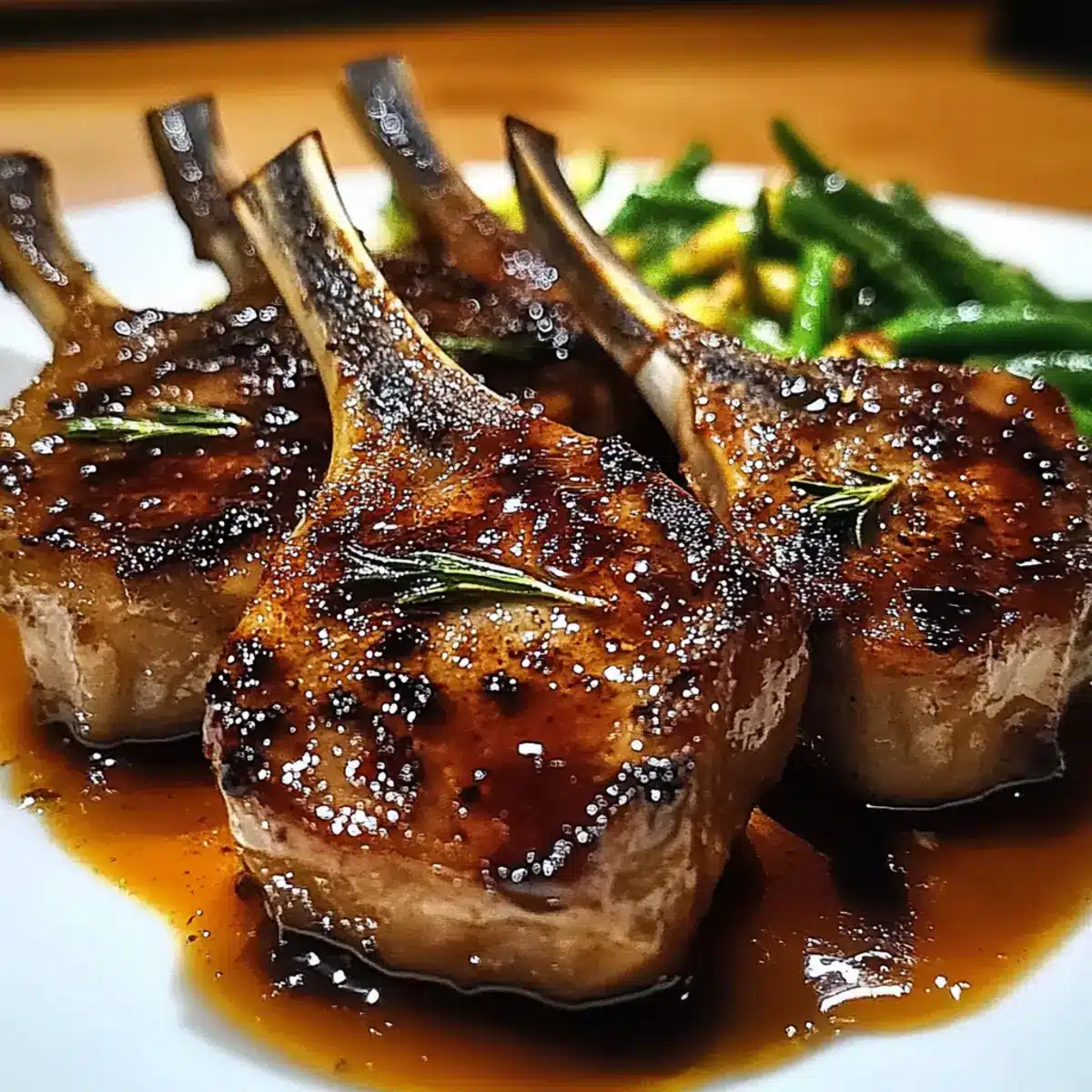 Honey Garlic Glazed Lamb Chops