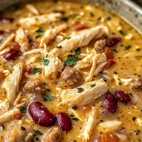 Easy Cajun White Chicken Chili