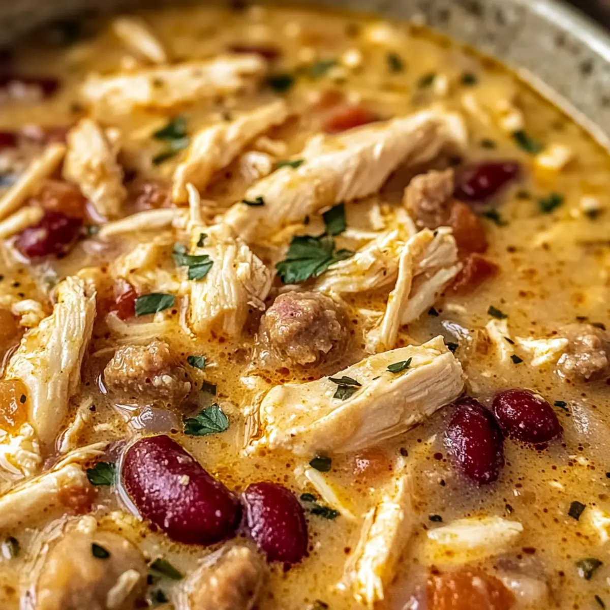 Easy Cajun White Chicken Chili