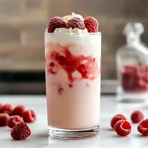 Vanilla Raspberry Iced Latte