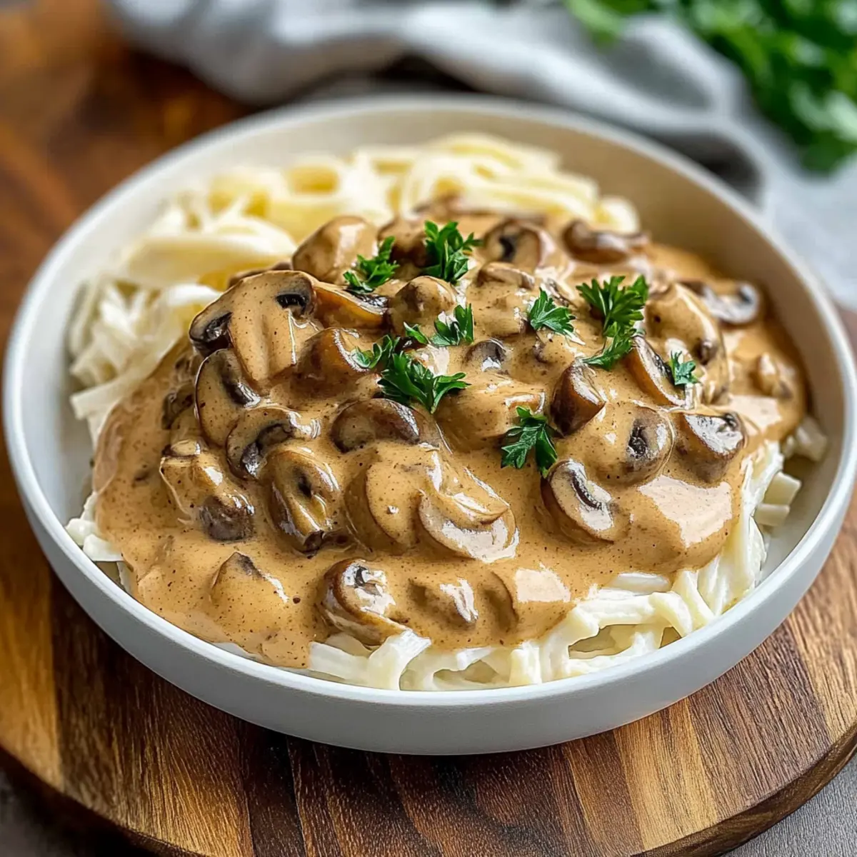Mushroom Stroganoff Recipe