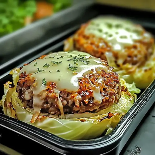 Oven-Baked Cabbage Burger