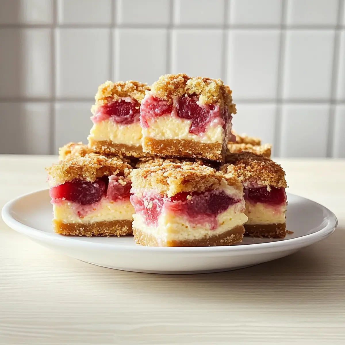 Ina Garten Rhubarb Cheesecake Squares