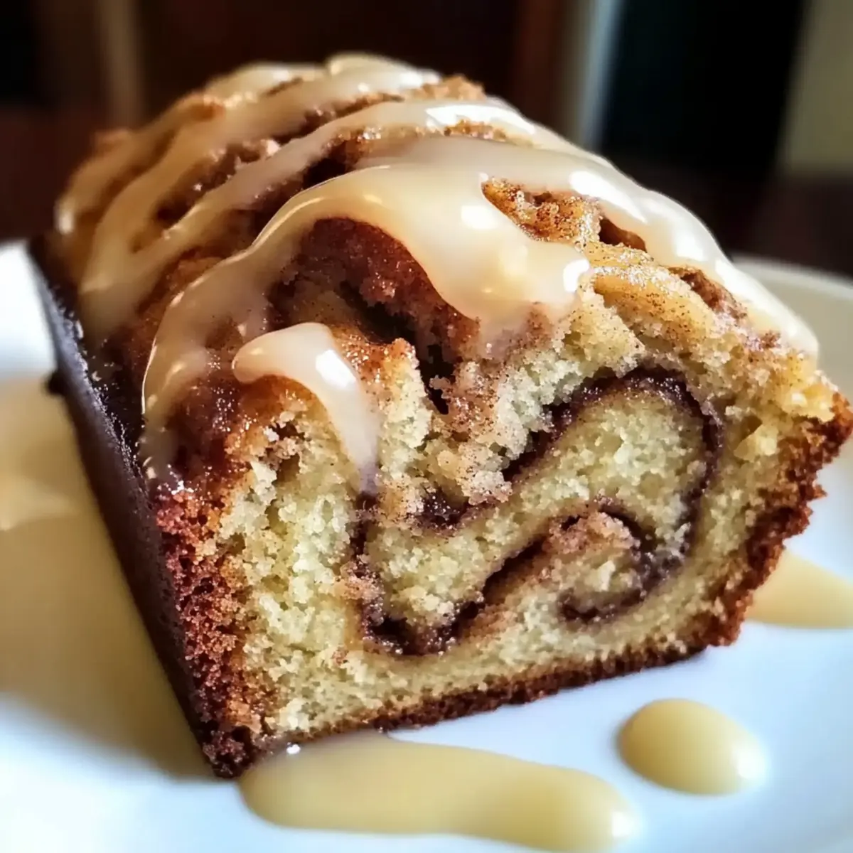 Cinnamon Roll Banana Bread