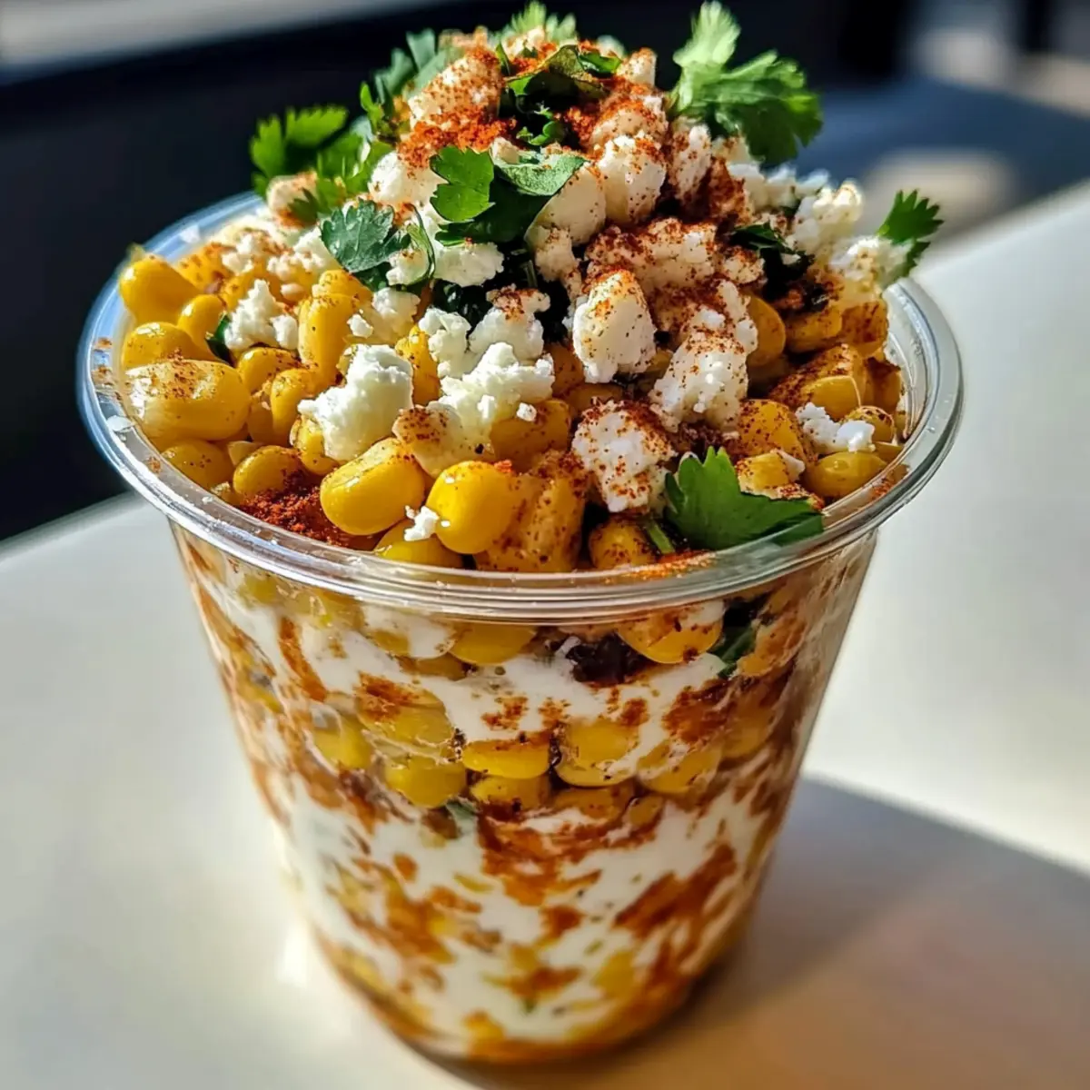 Elote Corn in a Cup Recipe