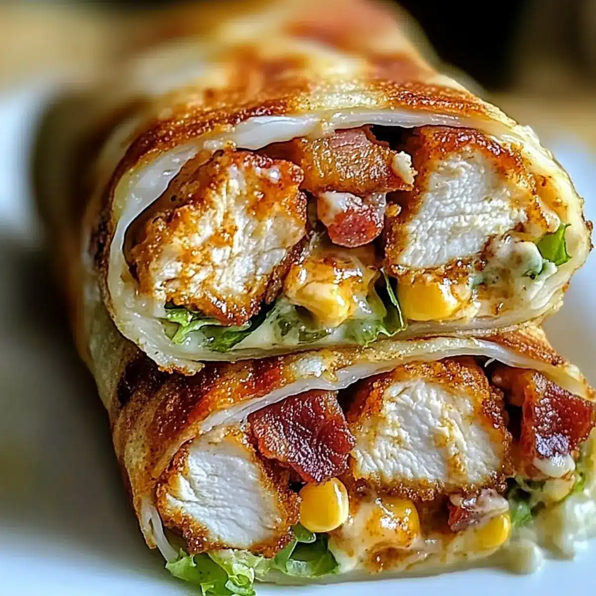 Crispy Chicken Bacon Wrap