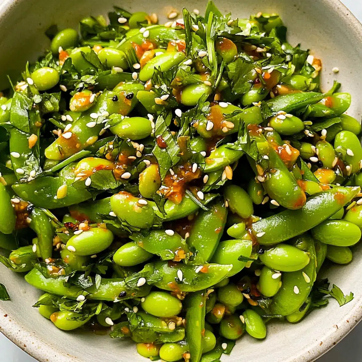 Chili Crisp Snap Pea Salad