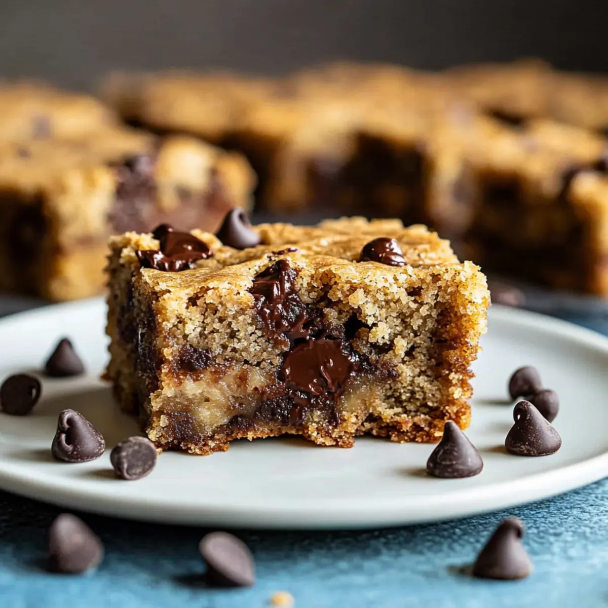 Moist Banana Bread Blondies