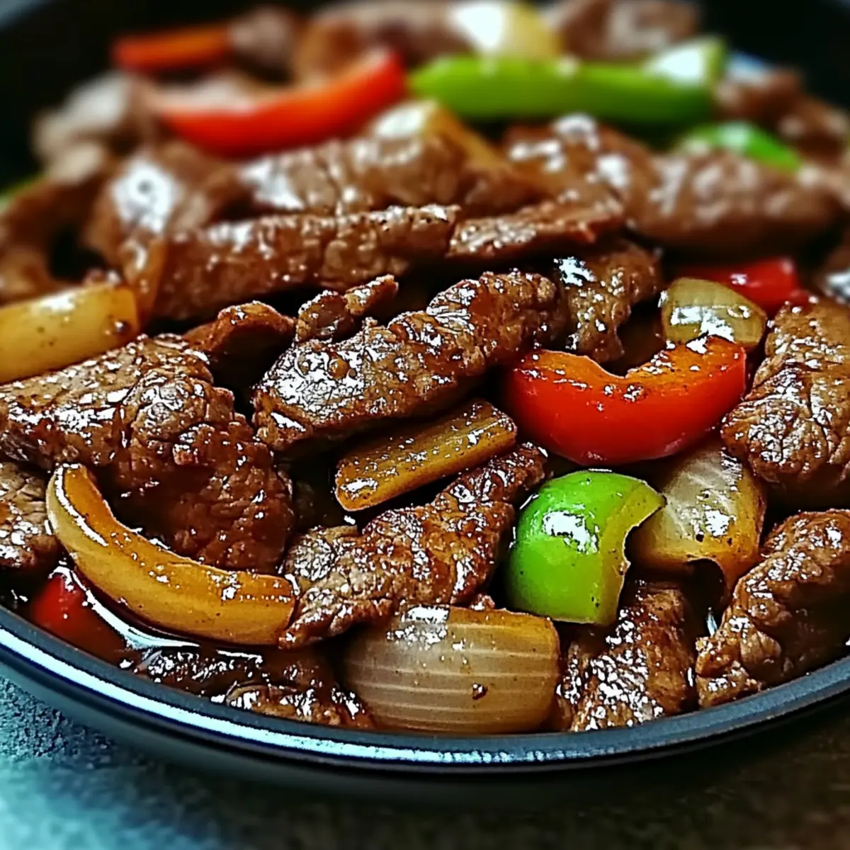 Chinese Pepper Steak with Onions