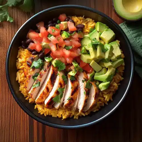 Mexican Chicken And Rice Bowl