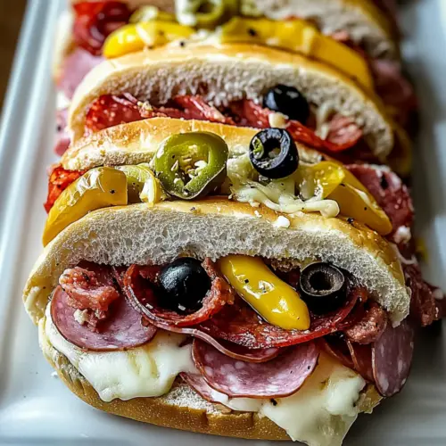 Baked Italian Sub Sandwiches