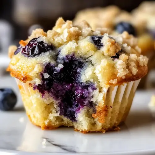 Bakery Style Blueberry Streusel Muffins