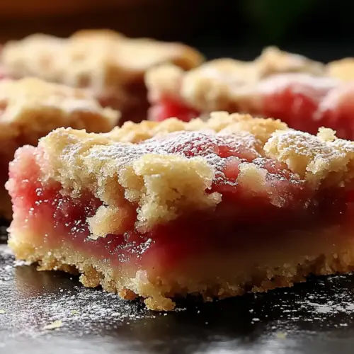 Rhubarb Shortbread Bars