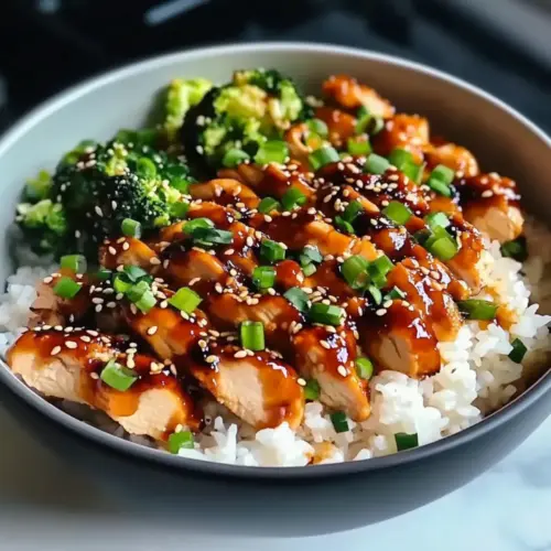 Delicious Sticky Chicken Rice Bowls