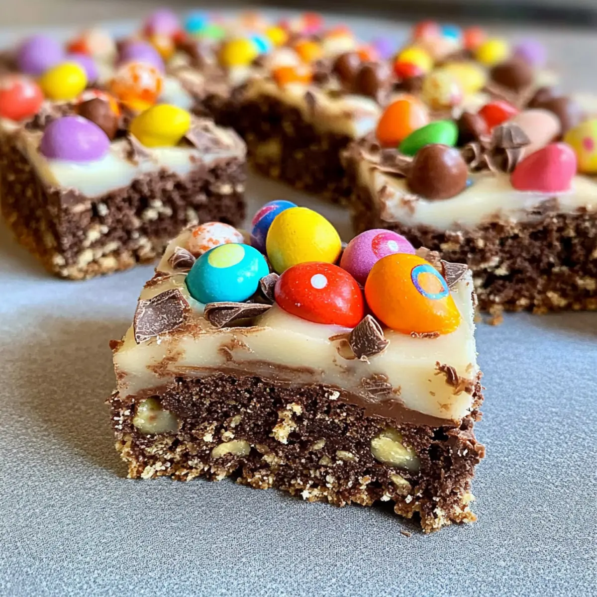 No-Bake Chocolate Easter Egg Slice