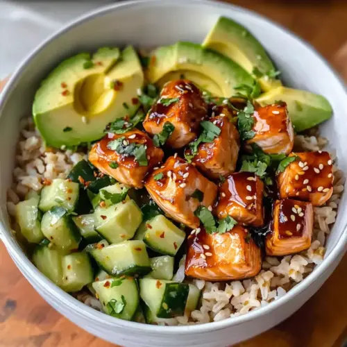 Honey Glazed Salmon Bowl