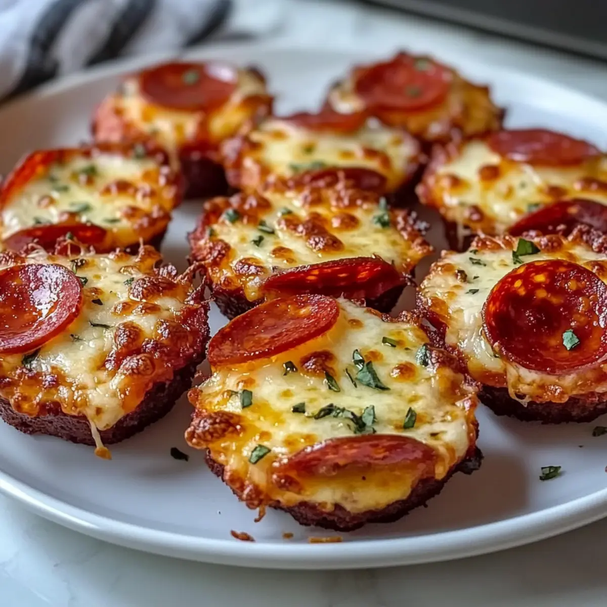 Keto Pepperoni Pizza Bites
