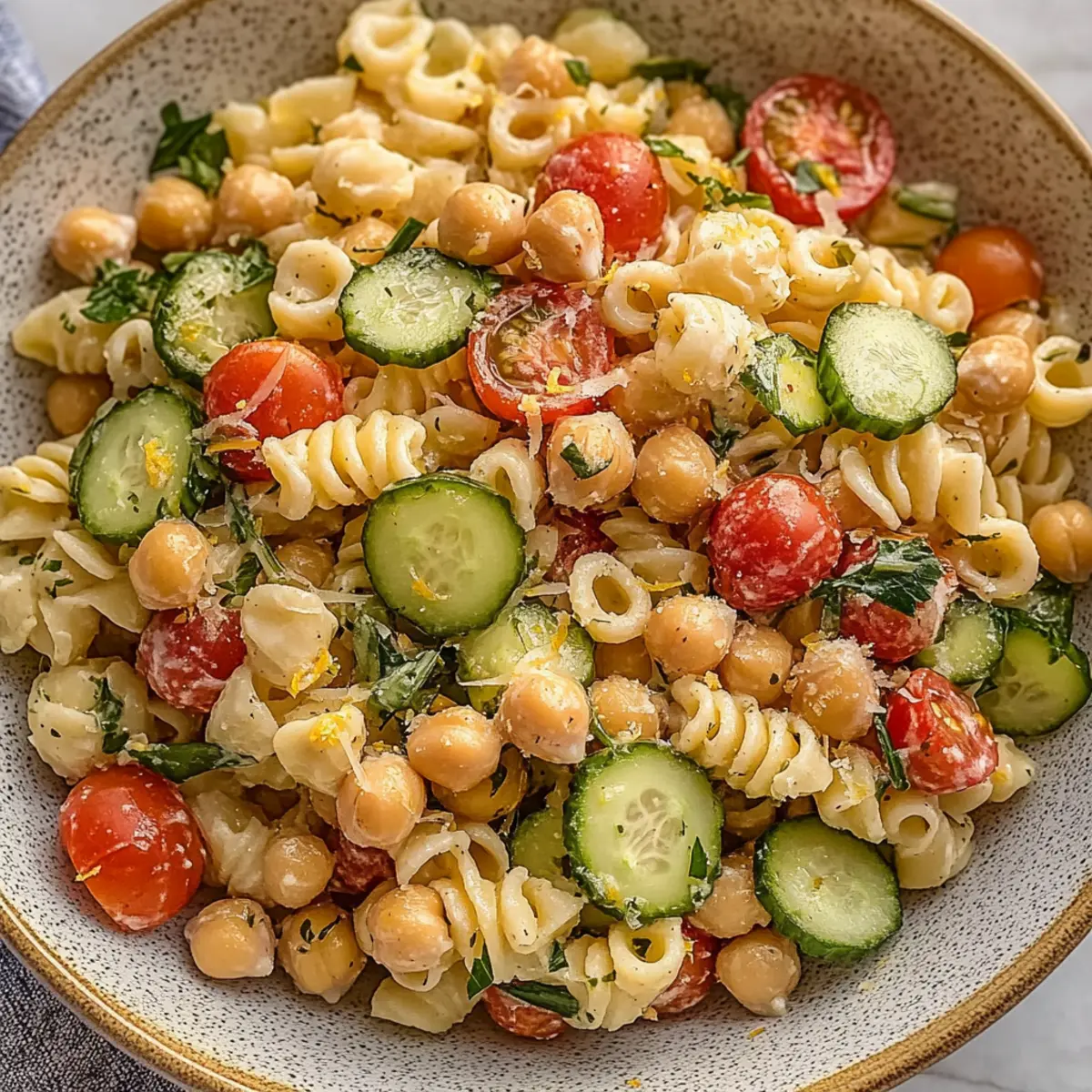 Chickpea Pasta Salad