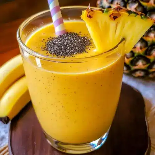 Anti-inflammatory Pineapple Banana Turmeric Smoothie